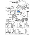 Toyota Seal, Headlamp Cover to Hood 53183-06090