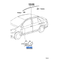 Toyota Front Pillar Cover Sub-Assembly Upper Right Hand