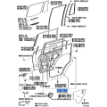TOYOTA 67871-60120 Weatherstrip, Rear Door, RH