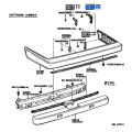 Toyota OEM Rear Bumper Side Support No. 2 LH 52156-28060