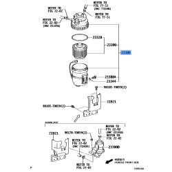 Fuel Filter Assembly (23300-0L042) Genuine Toyota - Hilux, Innova, Fortuner and more...