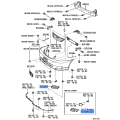 TOYOTA 52040-42040 Front Bumper Hole Cover Assembly