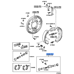 TOYOTA 47550-26130 CYLINDER ASSY, REAR WHEEL BRAKE