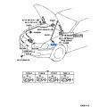 TOYOTA 53454-12030 Hood Support Rod Clip