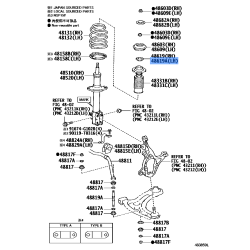 Bearing,Strut Mounting,Rh