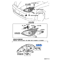 Toyota OEM Genuine RETAINER HEADLAMP