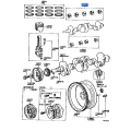 Crankshaft Bearing Set - Toyota Corolla Matrix 1.8L 1ZZ-FE (2003-2005) U/S 0.50