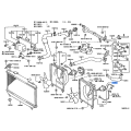 TOYOTA OEM Cooling Fan Motor 16363-23020 for Corolla Altis, Yaris, Camry, Scion, Lexus ES330 & Forklift 4Y Series Engines