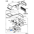 TOYOTA TACOMA PICKUP REAR BACK SLIDING WINDOW LOCK CATCH