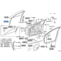 Toyota Front Door Glass Run RH