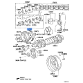 Toyota Coaster Land Cruiser OEM Genuine Crankshaft Bearing Set 11705-17011