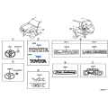 Toyota Genuine Emblem Back Door No.1 75431-60050 OEM