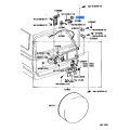 Spare Wheel Carrier Lock Cover - Toyota 51939-89102