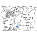 Toyota Land Cruiser Front Right Door Weather-strip