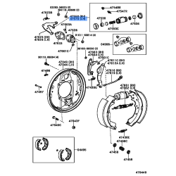 Toyota Land Cruiser Advics Rear Drum Wheel Cylinder Set 47550-60120