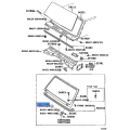 TOYOTA Land Cruiser 70 Series Windshield Support Hinge Cover RH