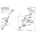 TOYOTA 45025-60212 Genuine Steering Column Hole Cover Sub-Assembly