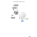 Genuine Toyota Rear Disc Brake Rotor 42431-06120 for Avalon 2013-2018 and Camry 2012-2017
