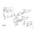 TOYOTA OEM Genuine SUPPORT, EXHAUST PIPE, NO.1 17565-0P100
