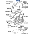 TOYOTA 68151-12212 Front Door Glass Run Left Hand