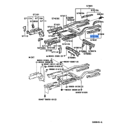 Rear Floor Side Member - Toyota Camry 2002-2006, Rear Left Hand
