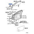Front Door Lower Frame Upper LH Cover - Toyota 4Runner/Hilux 1989-1995