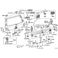 TOYOTA 69291-60040 Genuine HANDLE ASSY, BACK DOOR INSIDE
