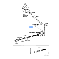 Toyota Clutch Master Cylinder Assembly 31420-36130 OEM