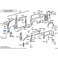 Toyota Pillar, Front Body, Outer RH 61131-26080