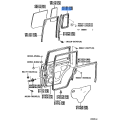 Rear Door Quarter Window Weatherstrip - TOYOTA Corolla (ZRE171, ZRE173, NZE170, ZZE172) - Left Hand