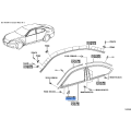 TOYOTA 67496-33010 Cover, front door front lower frame, upper lh