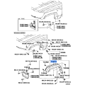 TOYOTA 53851-60190 Genuine Pad, Front Wheel Opening Extension No.1
