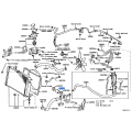 Toyota Radiator Hose No. 2 Upper 16572-54620