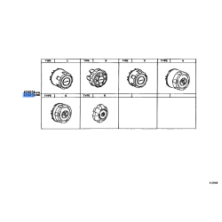 Toyota Land Cruiser 80 Series Wheel Hub Center Cap Cover 1995-1997 OEM 42603-60202