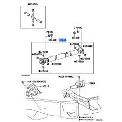Toyota Genuine Front Propeller Shaft Assembly 37140-60560