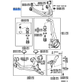Toyota OEM Front Suspension Upper Control Arm Assembly Left 48630-0K040