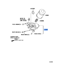 Toyota Oil Filter Bracket Sub-Assembly 15670-31010 fits: 4Runner, Tacoma and More