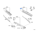 TOYOTA 85214-52110 Rubber, Wiper