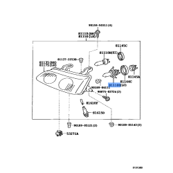 Toyota Bulb(for Headlamp, No.2) 90981-8Y003