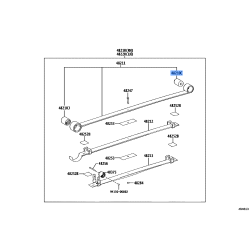 Toyota Genuine Leaf Spring Bushing 48288-26010