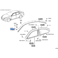 TOYOTA 75545-30150 CLIP, WINDSHIELD OUTSIDE MOULDING