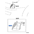 Toyota OEM Right Hand Parking & Clearance Lamp Lens 81611-07010
