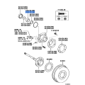 TOYOTA 42423-60050 Genuine Rear Axle Bearing Retainer