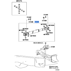TOYOTA 37140-60550 SHAFT ASSY, PROPELLER, FRONT