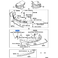 Toyota SUPPORT, REAR BUMPER SIDE, RH