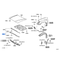 Genuine Toyota Land Cruiser Headlamp Cover to Hood Seal 1998-2007