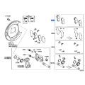 TOYOTA 04466-0C010 Genuine Rear Disc Brake Pad Set