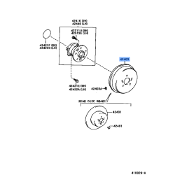 Toyota OEM Genuine Brake Drum 42431-0K180