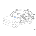Genuine OE Windshield Molding - Toyota 75535-60010