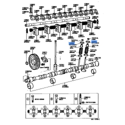VALVE SP. RETAINER EXH - TOYOTA LANDCRUISER 3FE 1988-1992